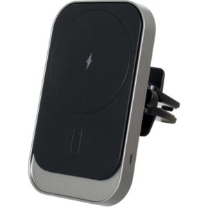 GloboStar 79695 Μαγνητική Βάση Κινητού Αυτοκινήτου Max 15W USB σε USB Type-C με Κλιπ στον Αεραγωγό - Ασύρματη Φόρτιση MagSafe QuickCharge 3.0.( 3 άτοκες δόσεις.)