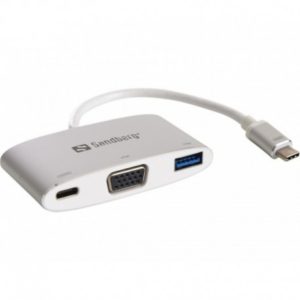 Sandberg USB-C Mini Dock VGAUSB (136-01).( 3 άτοκες δόσεις.)