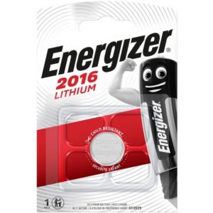 Buttoncell Lithium Energizer CR2016 3V Τεμ. 1.
