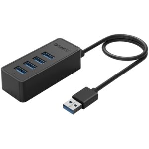 ORICO USB hub W5P-U3, 4x USB θύρες, 5Gbps, μαύρο W5P-U3-100-BK-BP.