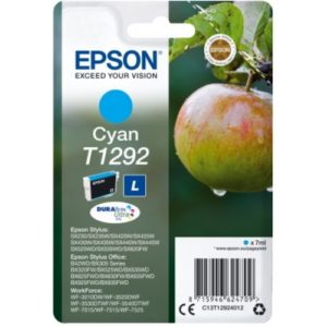 Ink Epson T12924010 Cyan with pigment ink new series Apple -Size L. C13T12924012.