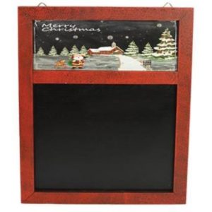 Μαυροπίνακας χριστουγεννιάτικος μονής όψης με κορνίζα Υ39,5x30,5εκ..