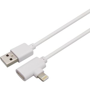 Καλώδιο 2A USB 2.0 σε Lightning M και Lightning F Φόρτισης-Data 1m Well USB/LIGHTX2-1.0WE-WL