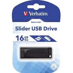 Memory USB 2.0 - Store'n'Go Slider Black 16GB. 98696.