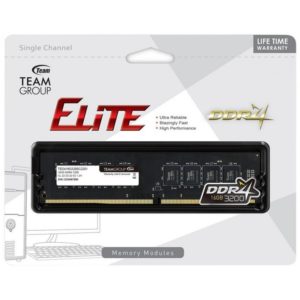 Μνήμη RAM TeamGroup Elite DIMM 16GB DDR4 3200MHz CL22 TED416G3200C2201.( 3 άτοκες δόσεις.)