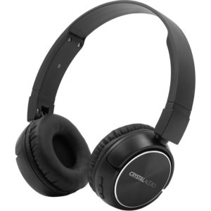 CRYSTAL AUDIO BT4-K BLACK BLUETOOTH ON-EAR FOLDABLE HEADPHONES BT4-K