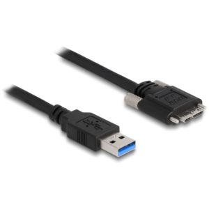 DELOCK καλώδιο USB 3.0 σε USB micro B 87799, 1m, μαύρο 87799.