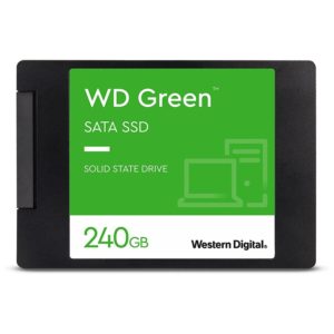 Western Digital Green SATA SSD 2.5”/7mm cased 240GB (WDS240G3G0A).