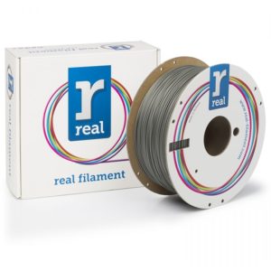 REAL PLA Matte 3D Printer Filament - Antique Silver - spool of 1Kg - 1.75mm (REFPLAMATTESILV1000MM175).