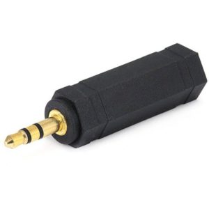POWERTECH αντάπτορας stereo 3.5mm σε 6.35mm CAB-J020, μαύρος, 5τμχ CAB-J020.