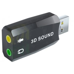 POWERTECH USB Κάρτα ήχου 5.1CH, με έξοδο μικρόφωνου και ακουστικού CAB-U036.