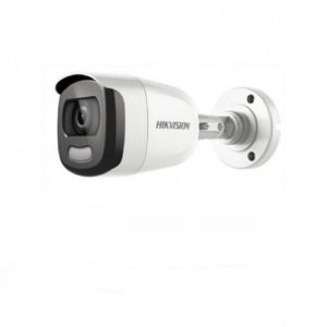 HIKVISION DS-2CE10DFT-F28 Υβριδική Κάμερα Mini Bullet ColorVu 2MP, με φακό 2.8mm και εμβέλεια λευκού φωτός 20 μέτρα( 3 άτοκες δόσεις.)