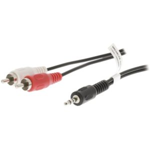 VLAT 22200B 1.5 audio cable 3.5mm male-2xRCA male black VALUELINE