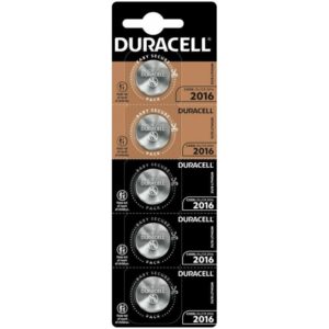 Duracell Long Lasting Power Μπαταρία Λιθίου Ρολογιών CR2016 3V 5τμχ (DRLCR20165) (DURDRLCR20165).