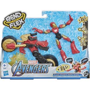 Hasbro Marvel Avengers: Bend And Flex - Flex Rider Iron Man 2in1 (F0244).
