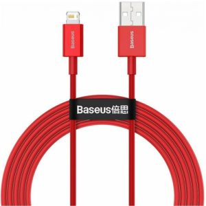 Baseus Lightning Superior Series cable, Fast Charging, Data 2.4A, 2m Red (CALYS-C09) (BASCALYS-C09).