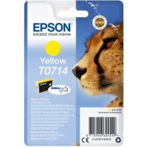 Ink Epson T0714 C13T07144020 Ultra Yellow - 5,5ml. C13T07144012.