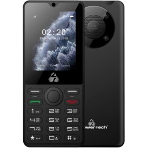 POWERTECH κινητό τηλέφωνο Milly Big II, 2.4, με φακό, μαύρο PTM-32.