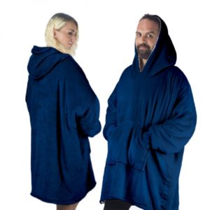 Homevero Comfort Blanket Βελούδινη Oversized Μπλούζα – Κουβέρτα Hv-cb-nb Μπλε.