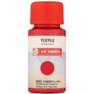 Talens χρώμα textile 3023 powerful red 50ml (Σετ 4τεμ).