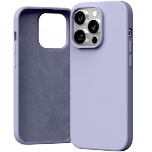 Θήκη Goospery Silicone για Apple iPhone 14 Pro Max Lavender Grey.