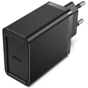 VENTION USB-C Wall Charger (30W) EU Black (FAIB0-EU).