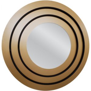 ArteLibre Καθρέπτης Τοίχου CHUBB Χρυσό Μέταλλο/Γυαλί 60x2x60cm.( 3 άτοκες δόσεις.)