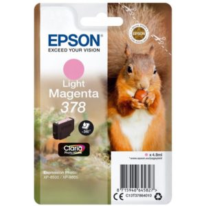 Epson Μελάνι Inkjet 378 Light Magenta (C13T37864010) (EPST378640).