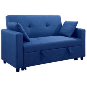 IMOLA Καναπές - Κρεβάτι Σαλονιού - Καθιστικού, 2Θέσιος Ύφασμα Μπλε 154x100x93 (Κρεβ.130x190x44)cm Ε9921,24.( 3 άτοκες δόσεις.)