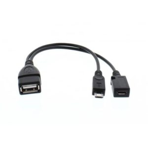 Adaptor cable OTG USB F σε Micro USB M/F