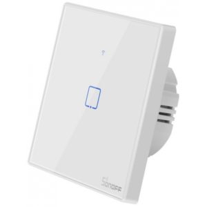 Sonoff T2EU1C-TX Single-channel Touch Light Switch Wi-Fi, Χωνευτός Διακόπτης Τοίχου - IM190314015. IM190314015.