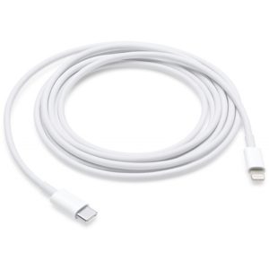 Apple Charge Cable USB-C male - Lightning Λευκό 2m (MKQ42ZM/A) (APPMKQ42ZM/A).