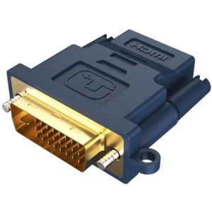 CABLETIME αντάπτορας HDMI σε DVI 24+1 AV599, with Ring, 1080p, μπλε 5210131039489.