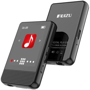 RUIZU MP3 player M16 με οθόνη αφής 1.8, 16GB, BT, ελληνικό μενού, μαύρο M16-16GB.( 3 άτοκες δόσεις.)