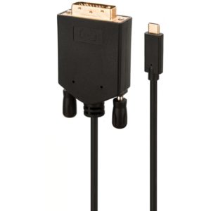 POWERTECH καλώδιο USB Type-C σε DVI CAB-UC050, Full HD, 2m, μαύρο CAB-UC050.