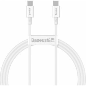 Baseus Type-C - Type-C Superior cable Quick Charge / Power Delivery / FCP 100W 5A 20V 1m white (CATYS-B02) (BASCATYS-B02).