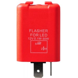 M-Tech LED FLASHER (ΦΛΑΣΙΕΡΑ) 2 ΕΠΑΦΩΝ (L+-) 30x30x30mm M-TECH - 1ΤΕΜ. .