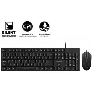 ALCATROZ USB WIRED SILENT COMBO KEYBOARD AND MOUSE XPLORER C3300 C3300