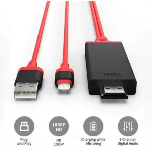 Lightning to HDMI adapter M/M Red.