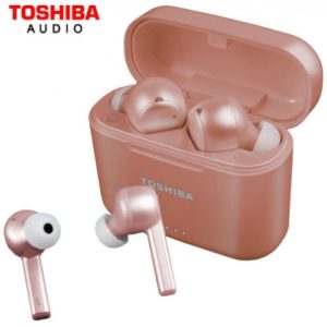 TOSHIBA AUDIO TRUE WIRELESS EARBUDS WITH TOUCH CONTROL & Qi CHARGING ROSE GOLD RZE-BT750E-RG( 3 άτοκες δόσεις.)