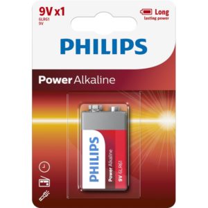 Philips 6LR61P1B/GRS Αλκαλικές μπαταρίες υψηλής απόδοσης 1 τμχ 9V.