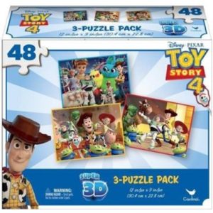 Spin Master Toy Story 4 - 3 Puzzle PackSuper Super 3D (Lenticula) (48pcs x 3) (6052966).