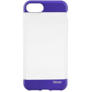 Roar fit up premium jelly case for Apple iphone 7/8 - clear/Purple.