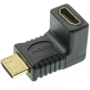 POWERTECH αντάπτορας HDMI CAB-H035, γωνιακός 90°, μαύρος CAB-H035.