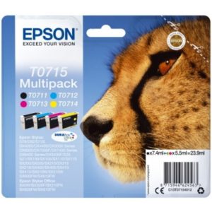 Ink Epson T0715 C13T07154020 Multipack 4 Colours. C13T07154012.( 3 άτοκες δόσεις.)