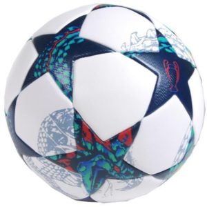 Μπάλα ποδοσφαίρου θερμοκολλητική αγώνων μπλε-λευκή επαγγελματική.