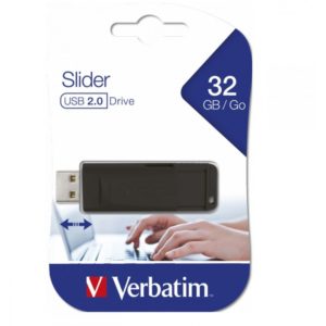 USB DRIVE 2.0 STORE ´N´ GO SLIDER 32GB BLACK. 98697.