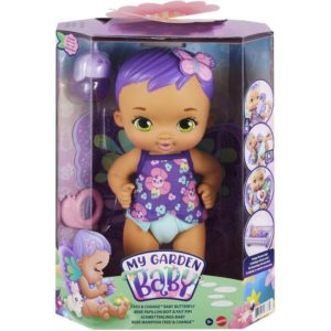 Mattel My Garden Baby: Feed Change Baby Butterfly ( Purple Hair) (GYP11)