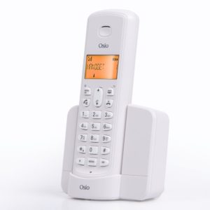 Osio OSD-8910W Λευκό (Ελληνικό Μενού) Ασύρματο τηλέφωνο με ανοιχτή ακρόαση και 50 μνήμες τηλεφωνικού καταλόγου.