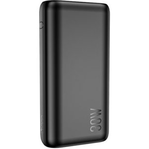 Power Bank Hoco Q5 Aegis 10000mAh 30W Mini Size με USB-C30W USB-A 22,5W και οθόνη Super Fast Charge Μαύρο.